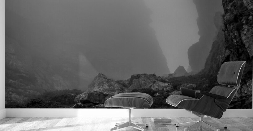 foggy platte klip gorge trail table mountain  ver Wall Murals