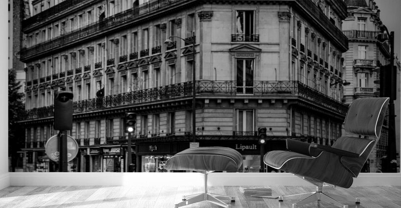 classic paris apartment building  vertical 2451 L Wall Murals