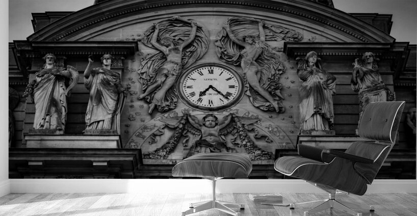 clock atop french senate building  panoramic 3460 Wall Murals