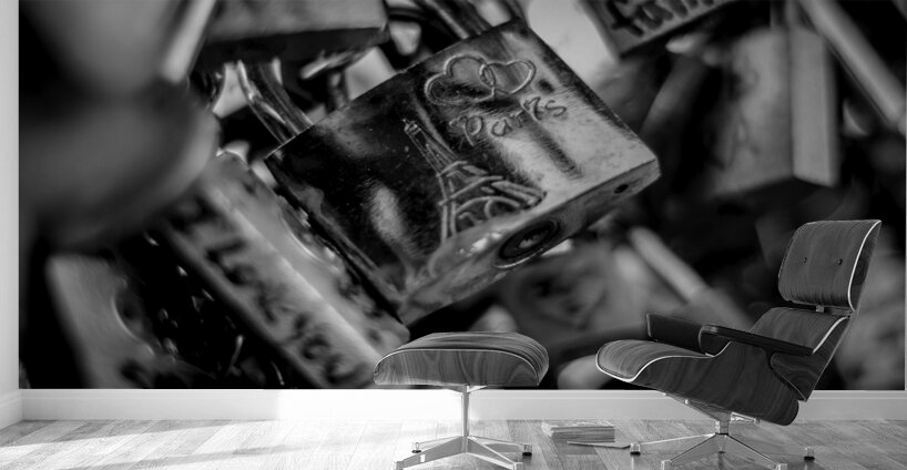 paris love locks  panoramic 2452 Locks 13k Wall Murals