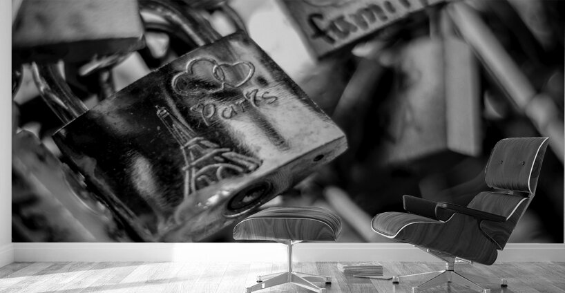 paris love locks  square 2452 Locks 13k Wall Murals