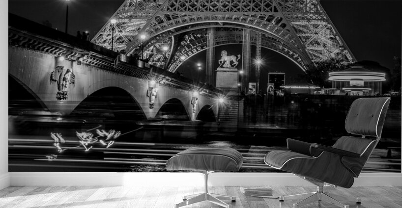 pont d iena bridge at night  panoramic 3454 Chapt Wall Murals