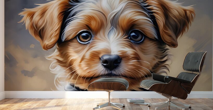 Yorkshire puppy 3 Wall Murals