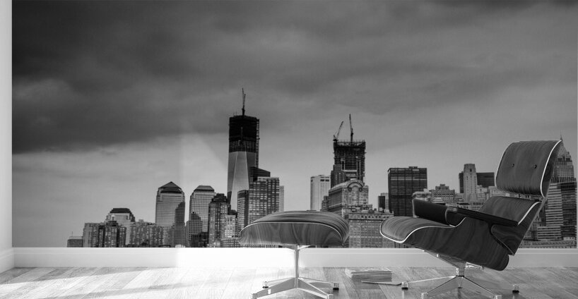 battery park lower manhattan skyline  horizontal Wall Murals