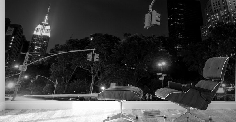 empire state building at night  horizontal 1411 B Wall Murals