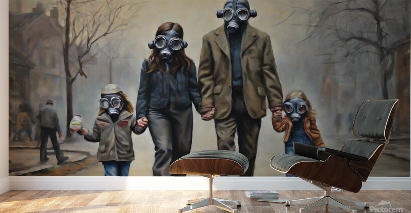 Taking Children To School  1 - Road To Earth Day Wall Murals