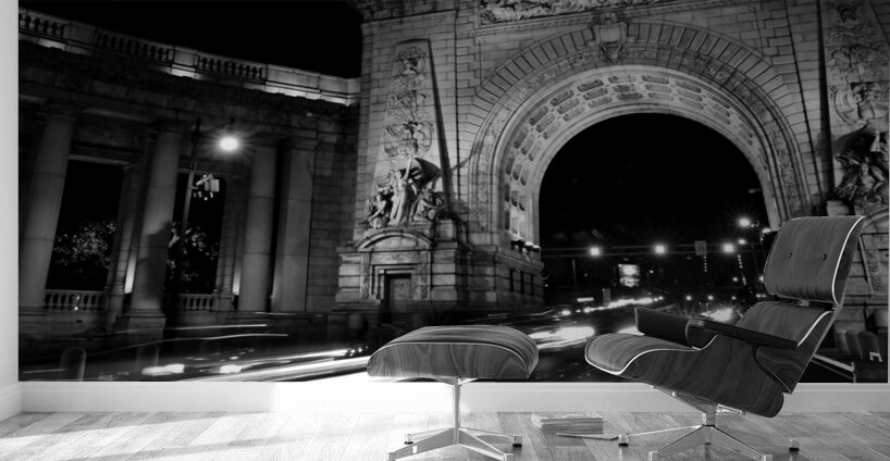 manhattan bridge arch grand entrance  panoramic 1 Wall Murals