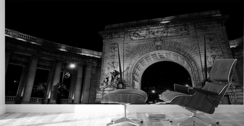 manhattan bridge arch grand entrance  horizontal Wall Murals