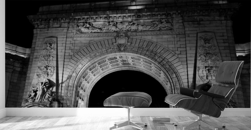 manhattan bridge arch grand entrance  square 1407 Wall Murals