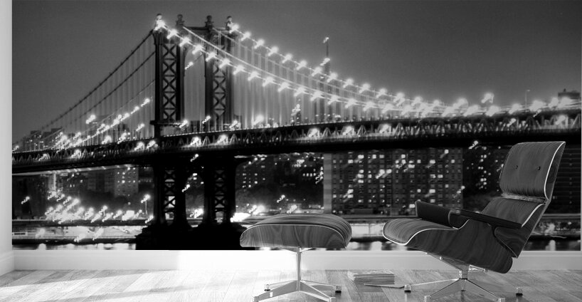 manhattan bridge over east river  square 369 Manh Wall Murals