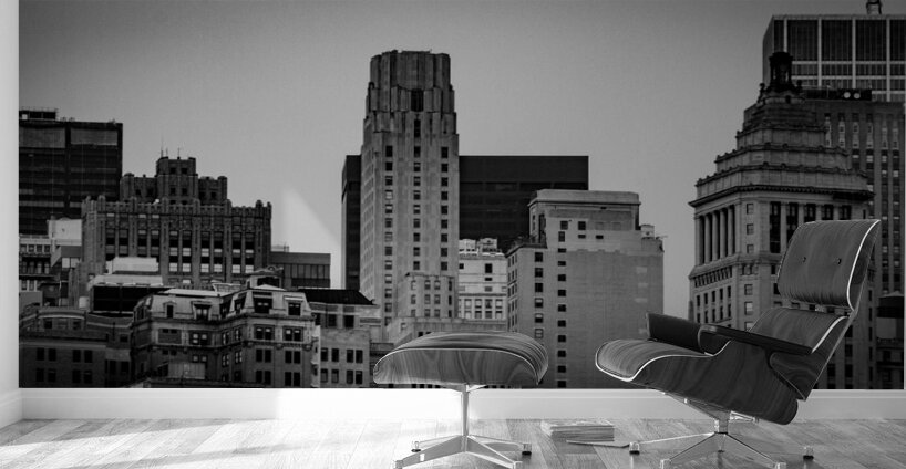 old bulidings manhattan financial district  panor Wall Murals