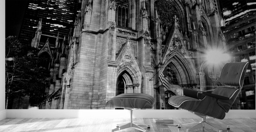 st patricks cathedral at night  horizontal 1530 C Wall Murals