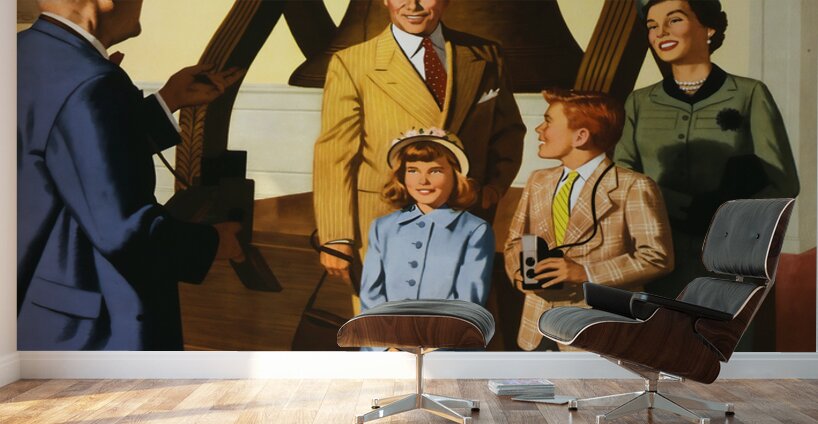 1955 philadelphia railroad train poster Wall Murals