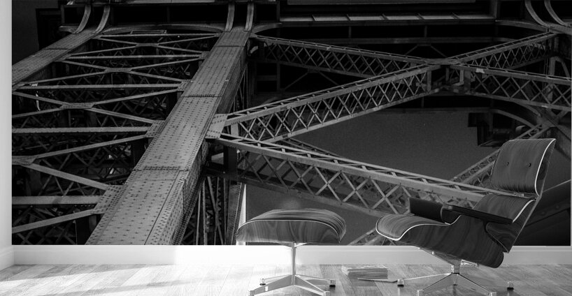 williamsburg bridge structure  square 1427 Delanc Wall Murals