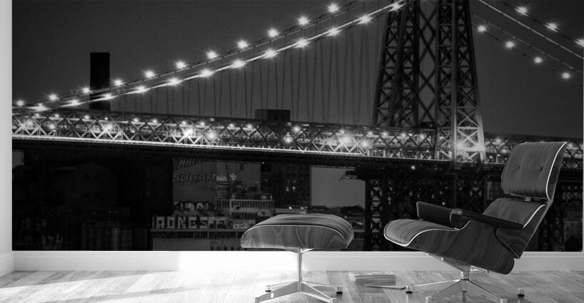 williamsburg bridge at night  horizontal 1524 Wil Wall Murals