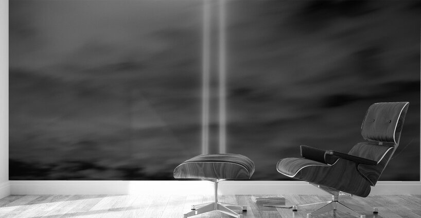 tribute in lights 911 lower manhattan  square 364 Wall Murals