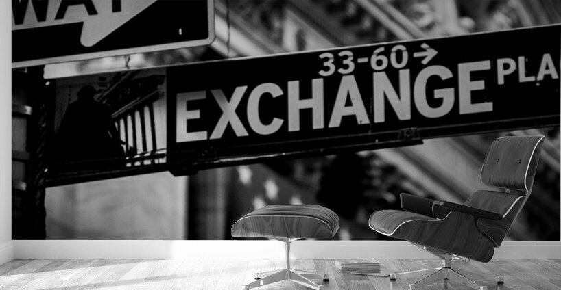 wall street broad exchange place  vertical 1441 E Wall Murals