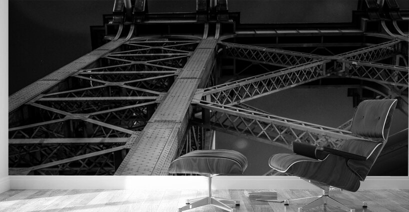 williamsburg bridge structure  panoramic 1427 Del Wall Murals