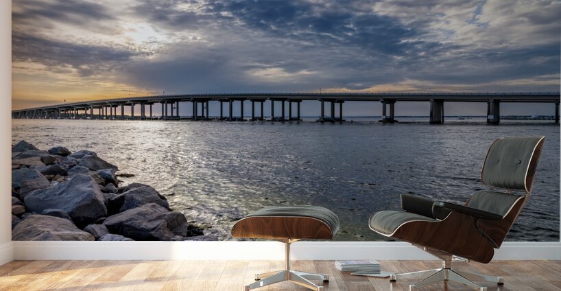 Destin Florida Bridges Evening Wall Murals