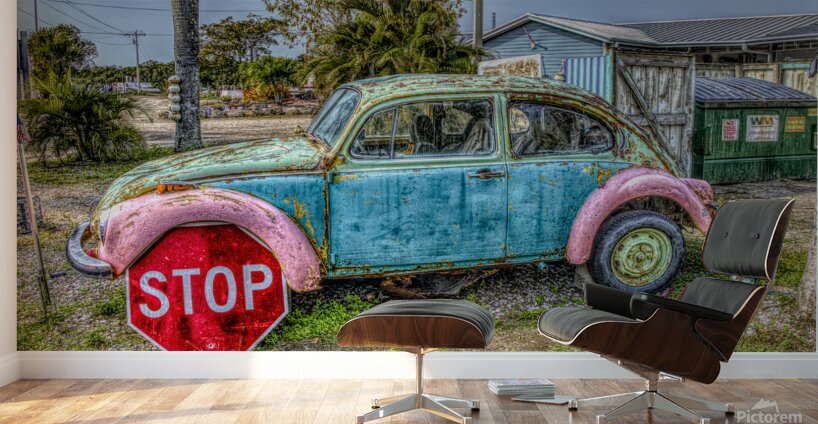 Stop sigh wheel....  Wall Murals