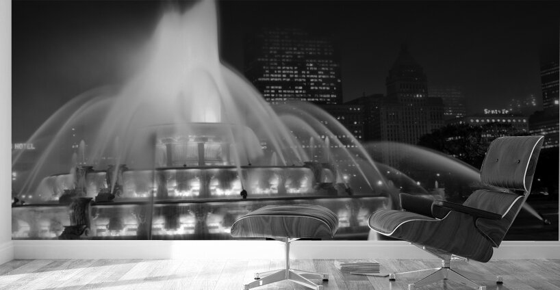 buckingham fountain at night grant park  square 5 Wall Murals
