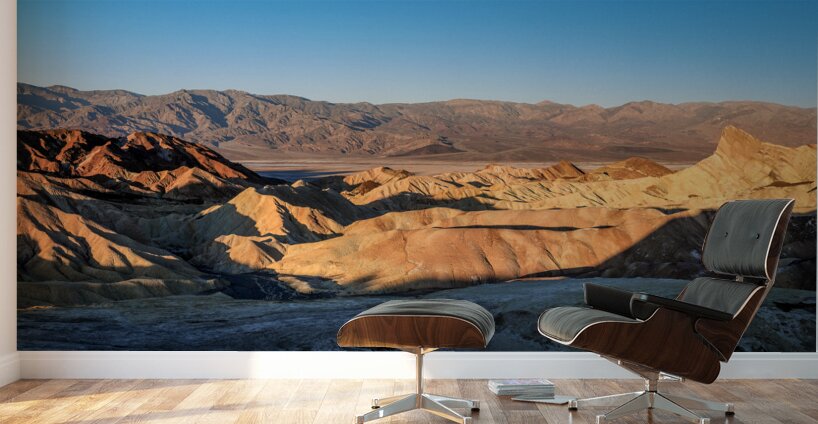 A Golden Spectacle: Zabriskie Point Sunrise Wall Murals
