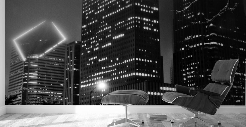 chicago skyline columbus drive randolph street  v Wall Murals