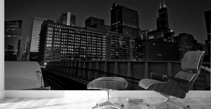 clinton street L station  horizontal 1188 Clinton Wall Murals