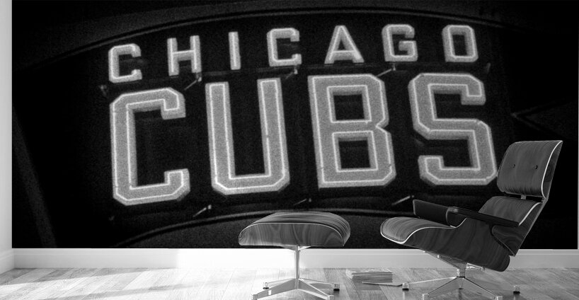 cubs sign waveland ave sheffield wrigley field  h Wall Murals