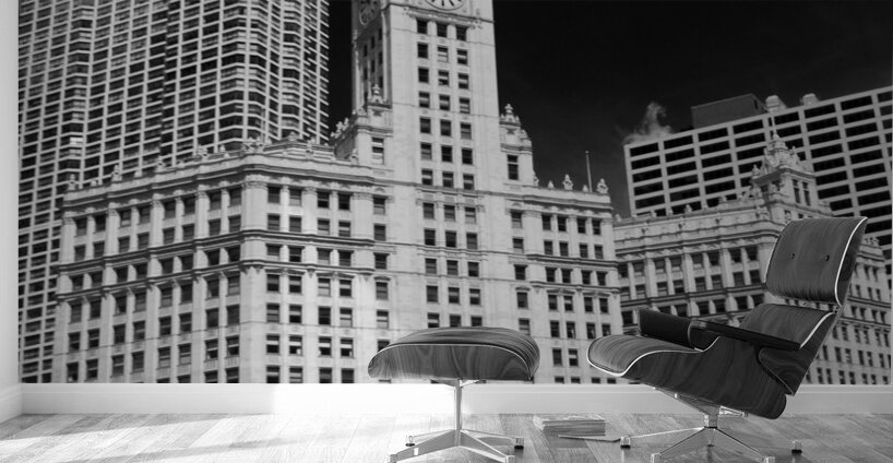 magnificent michigan avenue tribune wrigley build Wall Murals