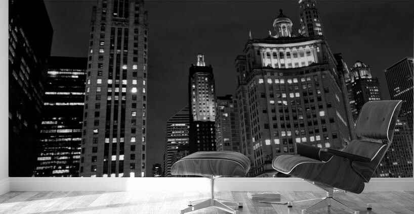 michigan avenue over chicago river  square 1190 C Wall Murals
