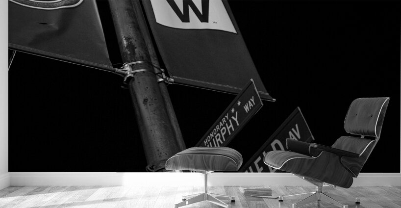 sheffield and waveland street signs  square 3084 Wall Murals