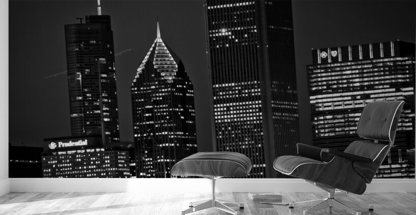 two prudential plaza  horizontal 1215 Two 13k Wall Murals