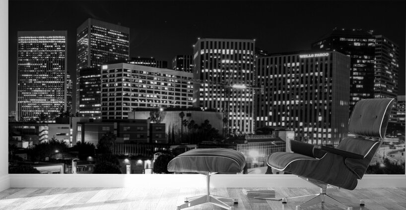 century city skyline at night  panoramic 2599 Mer Wall Murals