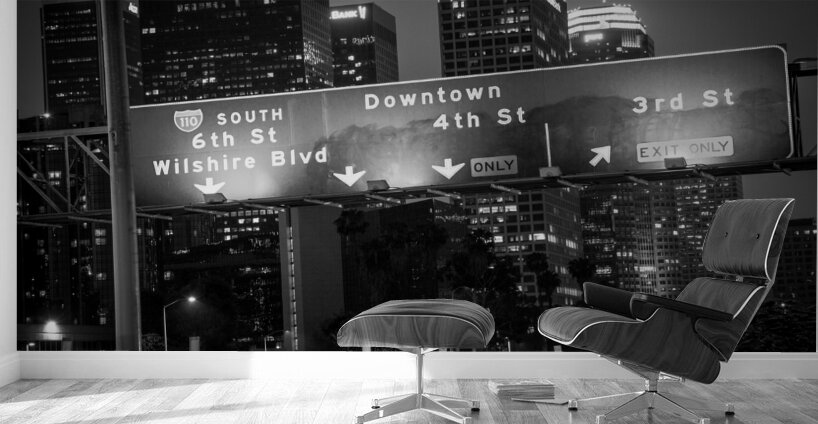 downtown LA and 4th street exit  horizontal 2168 Wall Murals