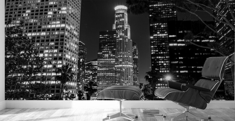 downtown LA at night  square 2157 Downtown 13k.jp Wall Murals