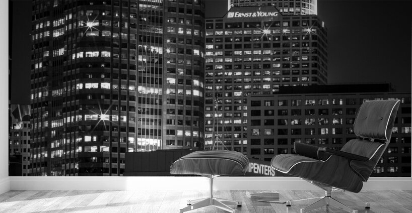 ernst young building downtown los angeles at nigh 1708176714.6803 Wall Murals