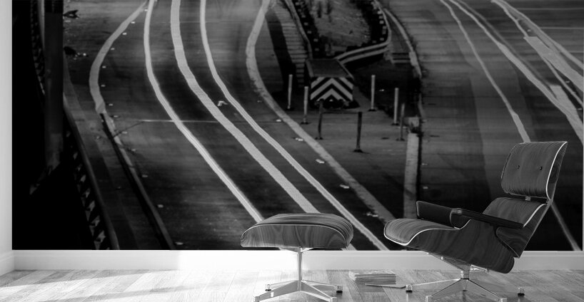 harbor freeway exit ramp sign in LA  vertical 216 Wall Murals