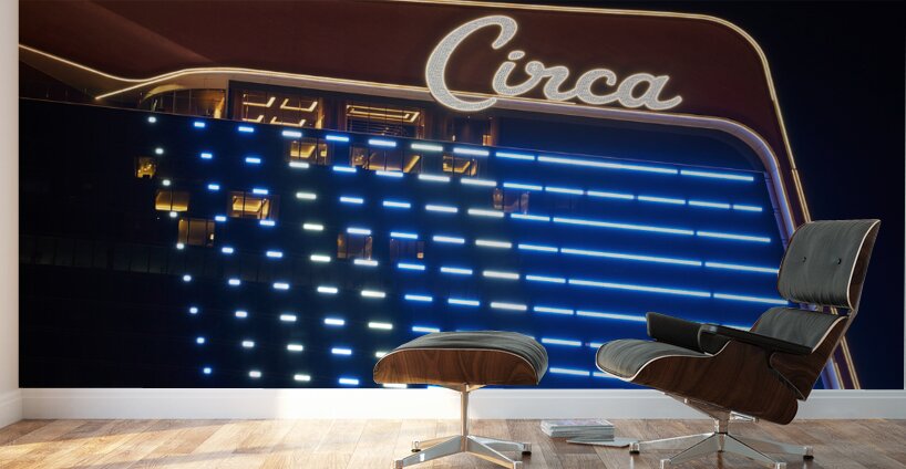 Circa Casino at Night   Las Vegas NV DSC03731 Wall Murals