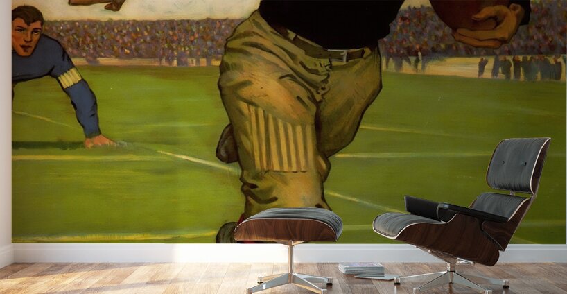 1910 In the Clear Football Art Wall Murals