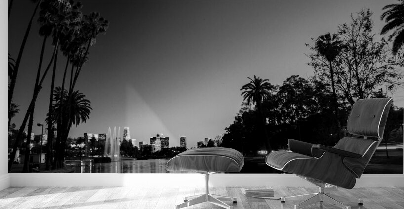 los angeles skyline echo park glendale blvd  hori Wall Murals