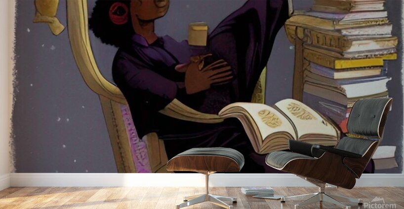 The World Exists in Books 4 Wall Murals