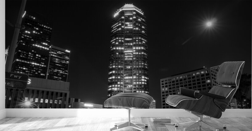 pwc building from fifth street exit ramp  panoram Wall Murals