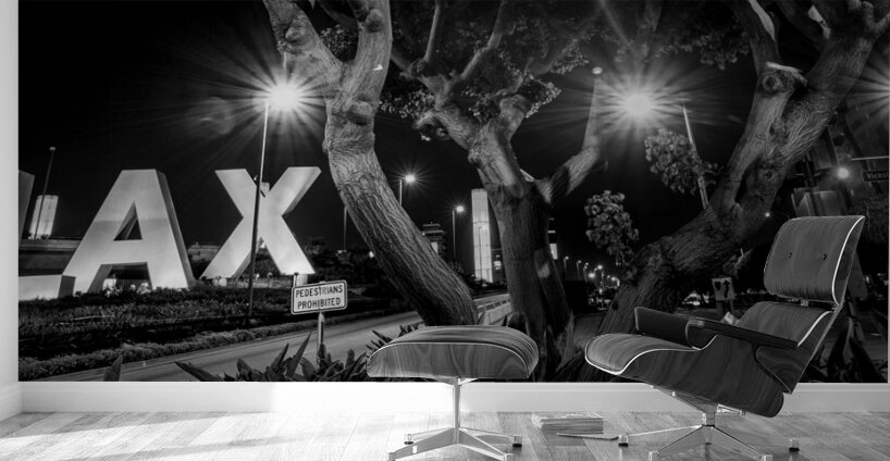 the LAX sign at night  panoramic 2176 Lax 2 13k.j Wall Murals