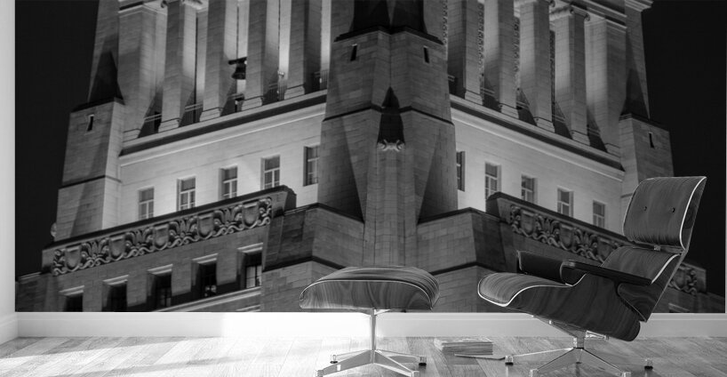 top of los angeles city hall  vertical 2190 Pinna Wall Murals