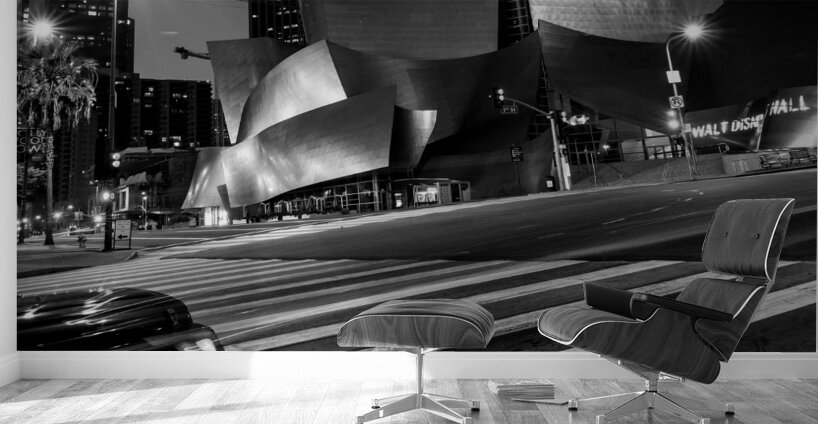 walt disney concert hall at night  square 2149 Co Wall Murals