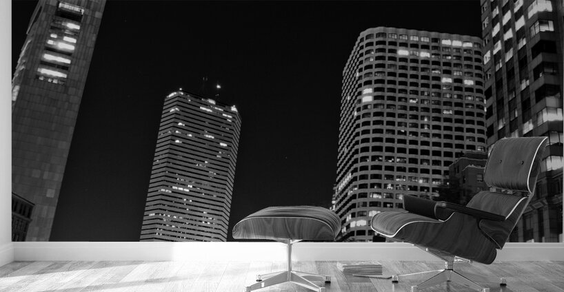 boston financial district night  square 38 Purcha Wall Murals