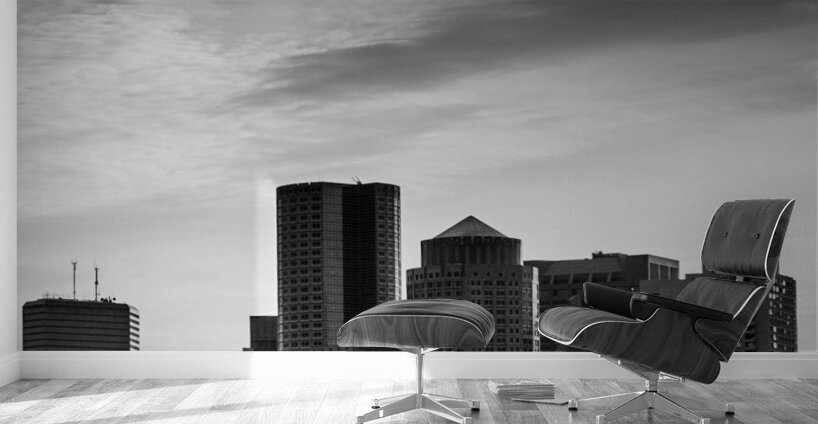 boston skyline dusk  vertical 1246 Dusk 13k Wall Murals