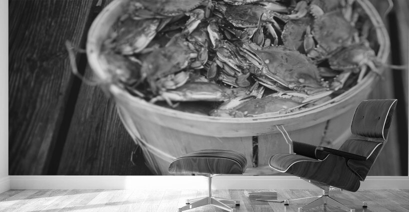 High angle view of crabs in a basket Maryland US 79429 Wall Murals