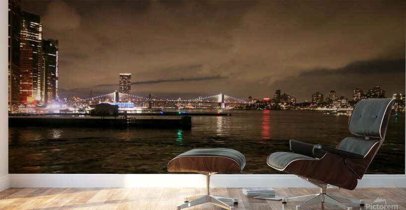 Evening in NY The East River Wall Murals